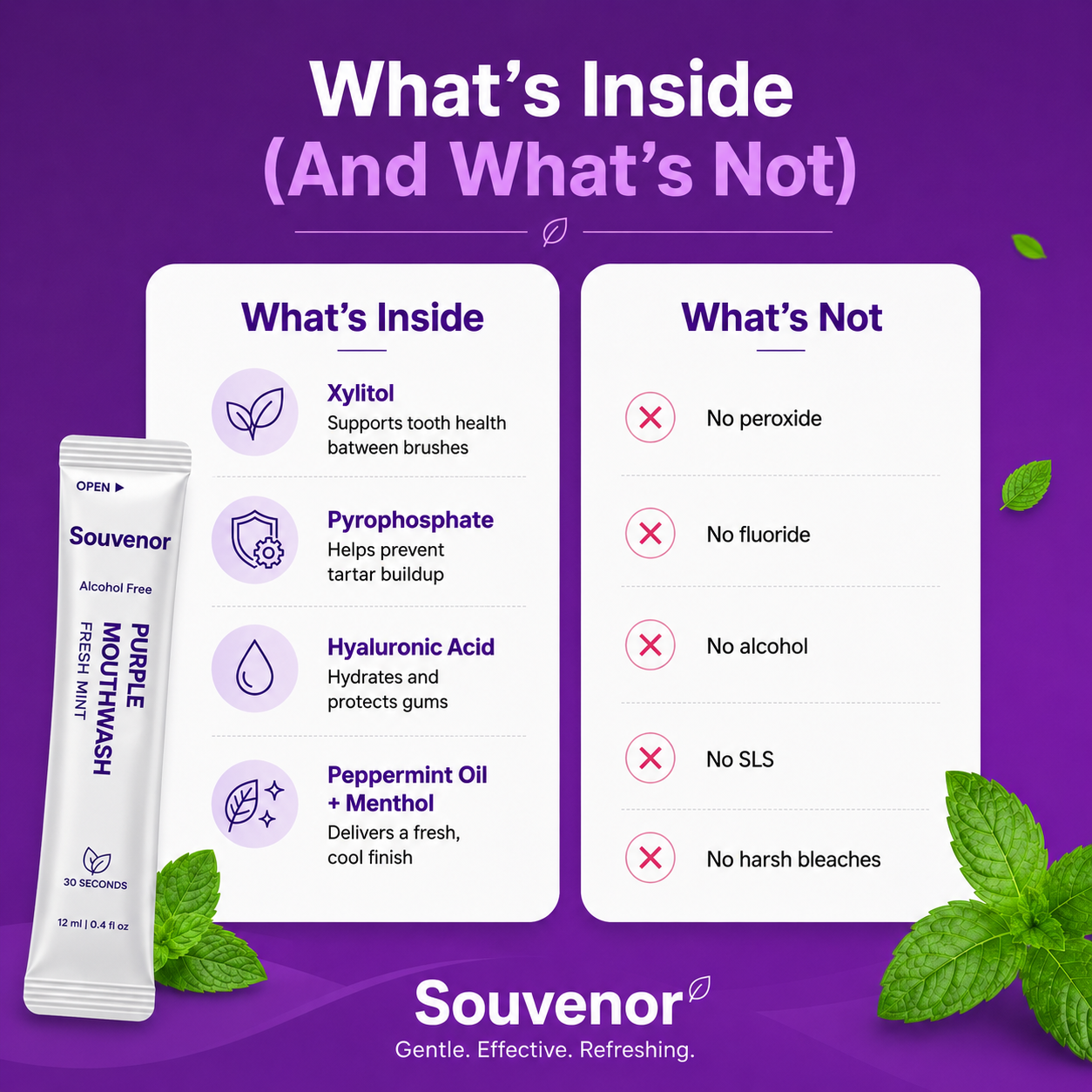 Souvenor Purple Mouthwash