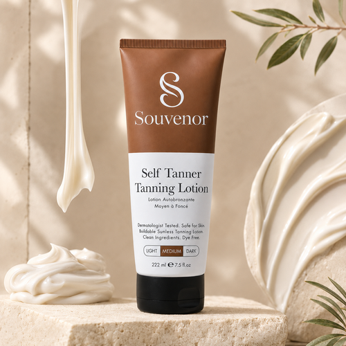 🔥Souvenor® Self Tanner Body Lotion 🌞 Best Gradual Natural Bronzed Sunless Hydrating Streak Free Tanning Glow
